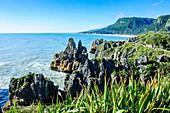 Beautiful rock formation, Pancake Rocks, Paparoa National Park, West Coast, South Island, New Zealand, Pacific