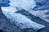 Tourists hiking on the Franz-Joseph Glacier, Westland Tai Poutini National Park, Southern Alps, UNESCO World Heritage Site, South Island, New Zealand, Pacific