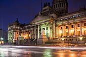 Palacio del Congreso at night, Buenos Aires, Argentina, South America