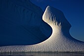 windshaped iceberg sculpture, East Greenland, Greenland