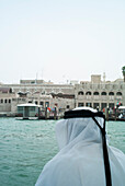 Abra Personenfähre auf dem Dubai Creek, Dubai, Vereinigte Arabische Emirate