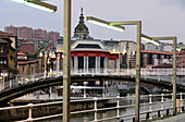 am Ria de Bilbao an der Altstadt, Bilbao, Baskenland, Nord-Spanien, Spanien