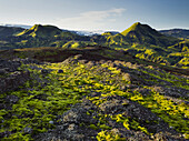 Berglandschaft, Rjupnafell, Myrdalsjökull, Fjallabak, Südisland, Island