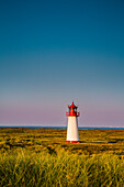 List west Lighthouse, Ellenbogen, Sylt Island, North Frisian Islands, Schleswig-Holstein, Germany