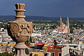 View from `El CalvarioÂ´. In background Parroquia de la AsunciÃ³n de MarÃ­a, Lagos de Moreno, Jalisco, Mexico.