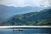 Phewa lake  Pokhara valley  Nepal.