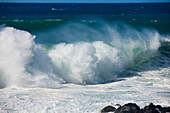 Playa del Ingles, Spain, Europe, Canary islands, isles, La Gomera, island, isle, surf, storm, waves, foam, sea, Atlantic