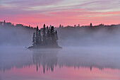 Kenny Lake at dawn, Lake Superior Provincal Park, Ontario, Canada.
