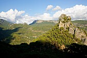 Puig de Son Poc and Orient valley 493m Sierra de Tramuntana Bunyola Mallorca Illes Balears Spain