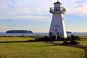 Five Islands Provincial Park Lighthouse on the Minas Basin in Nova Scotia, Canada