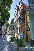 Traditional houses in the Schnoor district in Bremen, Germany, Europe