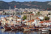 Marmaris castle and port , Mediterranean sea ,Turkey