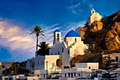 The Hill city of Chora, Ios, Greece, Cyclades Island