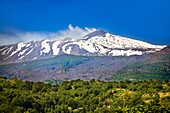 Volcanic slopes of Mount Etna Sicily