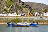 Rhine River, Upper Middle Rhine Valley, Rhineland-Palatinate, Germany