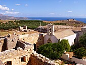 Greek Orthodox Church of Saint John the Theologian and Turkish Fort  Ancient site of Aptera  5th Century BC  West Crete, Greece