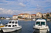Supetar town and harbour on the island of Brac, Dalmatia, Croatia
