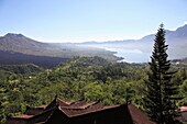 Indonesia, Bali, Gunung Batur volcano, Lake Batur, Gunung Abang mountain, landscape,