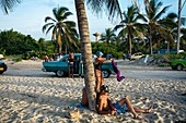 Beach in Playas del Este. Havana. Cuba.