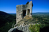 Oppède_le_Vieux, France, Provence, Vaucluse, castle, ruins, vantage point, panorama