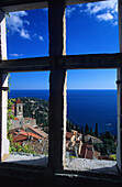 Roquebrune, France, Côte dAzur, Alpes_Maritimes, sea, Mediterranean Sea, village, houses, homes, church, vantage point