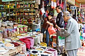A street produce market in Shanghai, China, Asia.