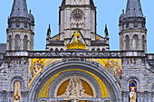 france, 65, hautes pyrénées, lourdes : notre dame du rosaire basilica