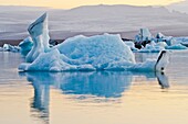 Jökulsarlón glacial lagoon  Iceland east  Polar regions