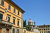 Piazza del Carmine with Santa Maria del Carmine church, Florence, Tuscany, Italy