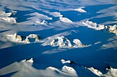 Greenland, southern area, aerial view,