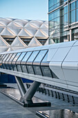 futuristische U-Bahn station, Canary Wharf (Neues Bankenviertel), London, England, Vereinigtes Königreich, Europa