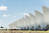 high speed railway station Mediopadana, architect Santiago Calatrava, Reggio nell`Emilia, Provinz Reggio Emilia, Italy