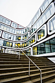 modernes Bürogebäude, Europaviertel, Stuttgart, Baden-Württemberg, Deutschland