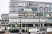 modernes Bürogebäude, Europaviertel, Stuttgart, Baden-Württemberg, Deutschland