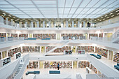 Stadtbibliothek, Architekt Eun Young Yi, Europaviertel, Stuttgart, Baden-Württemberg, Deutschland