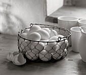 Eggs in a basket, Kitchen, Food