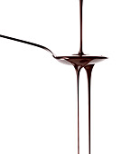 Chocolate sauce running from a spoon, Chocolate, Food