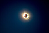 Diamond ring effect at the start of the total solar eclipse on Spitzbergen, Svalbard, Norway