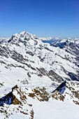 Habicht from Schneespitze, Schneespitze, valley of Pflersch, Stubai Alps, South Tyrol, Italy