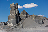 Gesteinsformation nahe Factory Butte, Utah, USA