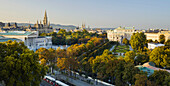 Parlament, Rathaus, Burgtheater, Volksgarten, Doktor-Karl-Renner-Ring, Ringstrasse, 1. Bezirk, Wien, Österreich