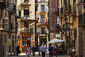 Carrer del Veguer, Straße beim Placa del Rei, Barri Gotic, gothisches Viertel, Ciutat Vella, Altstadt, Barcelona, Katalomien, Spanien, Europa