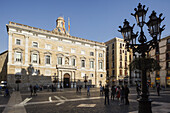 Palau de la Generalitat, Sitz der katalanischen Regierung, Placa de Sant Jaume, Barcelona, Katalonien, Spanien, Europa