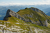 Sagzahn and vorderes Sonnwendjoch, Rofan mountains near Maurach, Schwaz, Tyrol, Austria, Europe