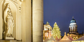 Gendarmenmarkt, Französischer Dom, Weihnachtsmarkt, Berlin