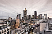 Skyline von Frankfurt, Hauptwache, Finanzzentrum, Frankfurt