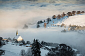 Winter landscape, Schauinsland, near Freiburg im Breisgau, Black Forest, Baden-Wuerttemberg, Germany