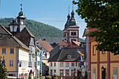old town of Amorbach, Miltenberg, Odenwald, Bavaria, Germany