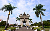 Patuxai Tor, Vientiane, Laos, Asien