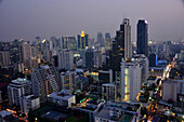 View from above Eleven rooftop bar at the Sukhumvit, Bangkok, Thailand